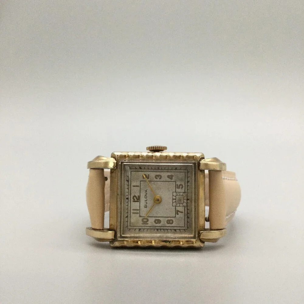 Vintage Bulova His Excellency Womens Watch 25mm 10L RPG Manual Leather Strap